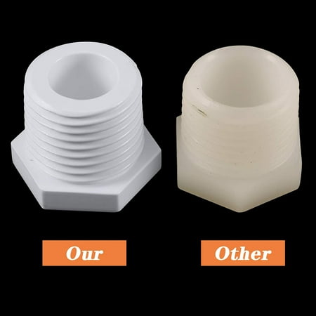 Compatible with RV Camper and Atwood Water Heater 11630 91857 1/2 Inch NPT Drain Plug White Plastic Drain Plug 6 Pieces RV Hot Water Heater Drain Plug with Tape Compatible with RV Camper and Atwood Water Heater 11630 91857 1/2 Inch NPT Drain Plug White Plastic Drain Plug 6 Pieces RV Hot Water Heater Drain Plug with Tape